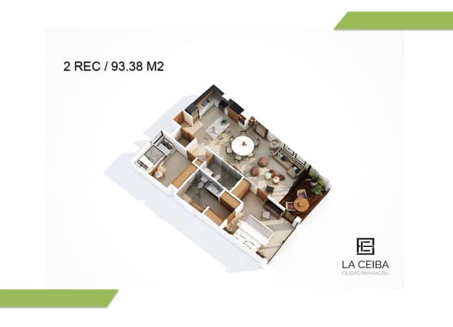 Departamento en venta en Playa del Carmen, La Ceiba Ciudad Mayacoba.