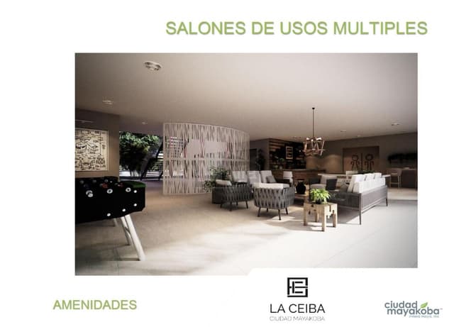 Departamento en venta en Playa del Carmen, La Ceiba Ciudad Mayacoba.