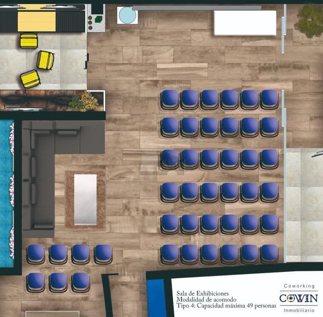 Renta Sala de juntas para 40 personas, set grabación, capacitación, acústica, eventos, Coworking