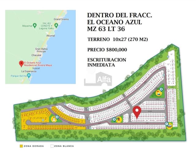 Terreno en Venta en Rivera Maya en Tulum,  Quintana Roo.