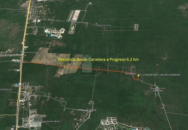 Terreno habitacional en Misnebalam, superficie de 975m2, con frente de 30m, ideal proyecto turisco