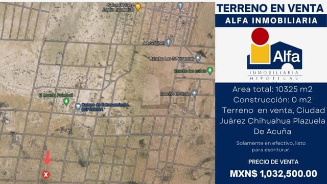 Terreno en venta Ciudad Juárez Chihuahua Plazuela de Acuña