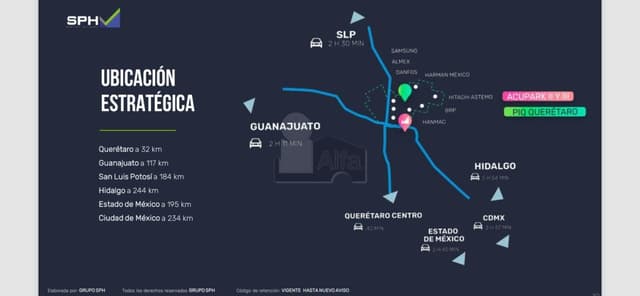 Bodegas nuevas en venta junto al PIQ Querétaro, dentro de parque industrial