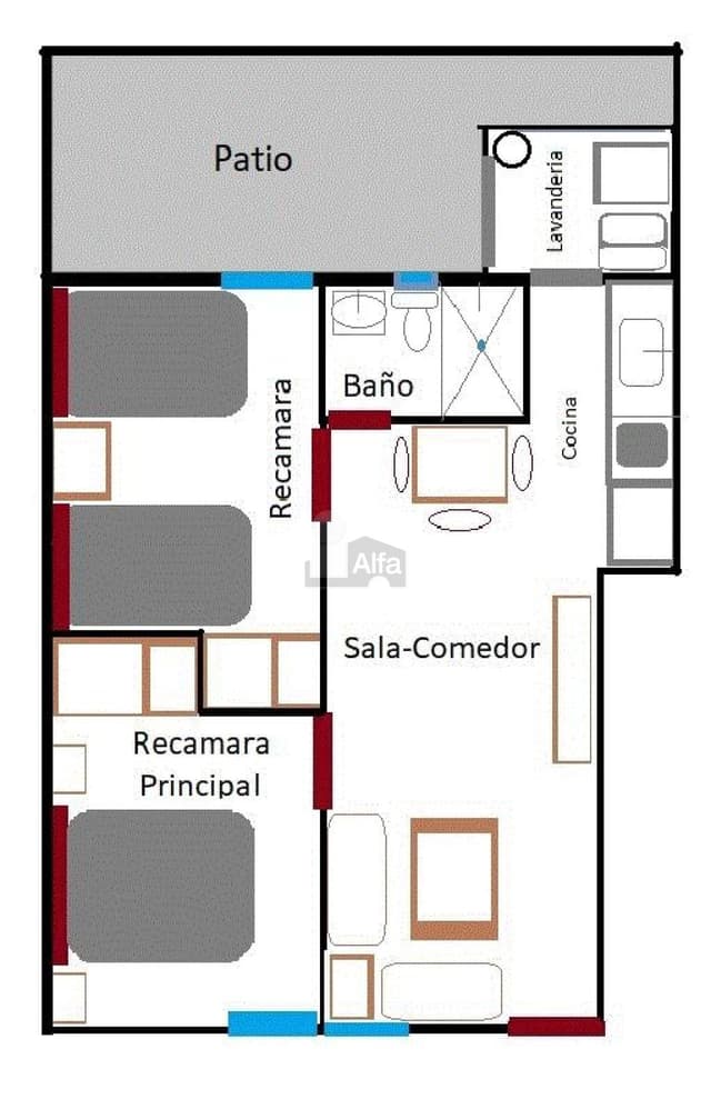 Departamento en renta Amueblado y Equipado  Cd. Marques Halia Qro