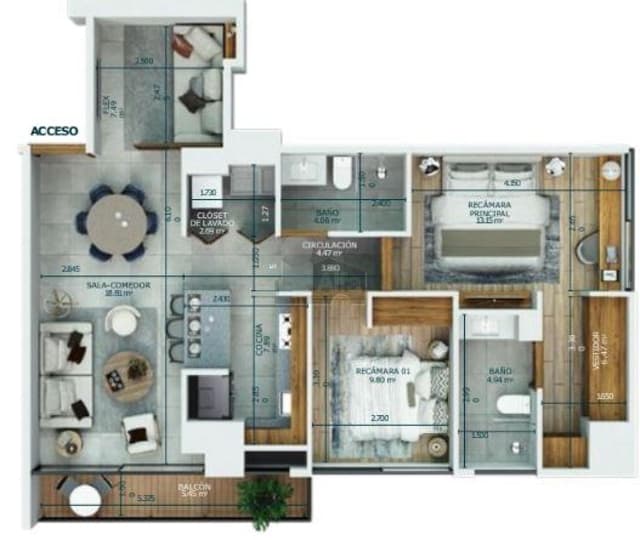 Departamento en Venta en Satélite