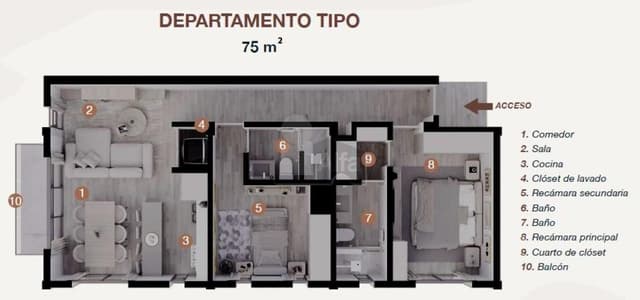 Departamento en Residencial Calidris es un complejo inmobiliario ubicado en el Club de Golf Las Aves