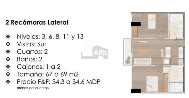 Departamento en venta en Arcos Vallarta, Guadalajara, Jalisco