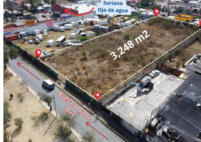 Terreno en venta Ojo de agua, Tecámac