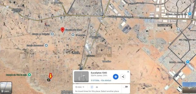 Terreno en Venta en Cd. Juarez, Granjas Santa Elena