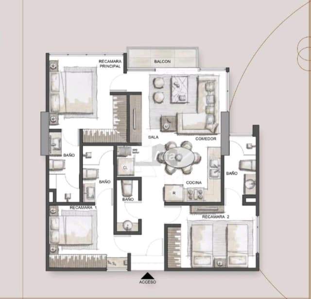 Departamento en preventa, Zona de Los Callejos, San Pedro Garza Garcia, Nuevo León.