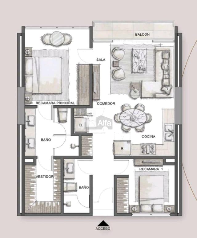 Departamento en preventa, Zona de Los Callejos, San Pedro Garza Garcia, Nuevo León.