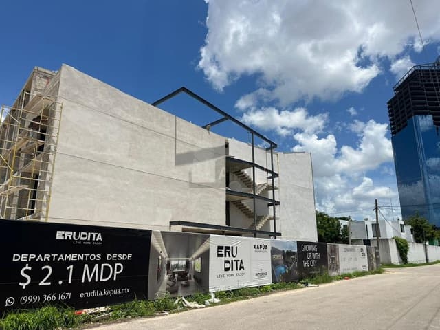 Departamento 1 rec, Temozon Norte, a pocos metros de Periferico, amenidades. Ideal para invertir