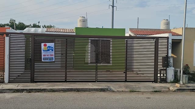 Casa en renta en Cd. Caucel / Mérida (Yucatán) amueblada de 2 recamaras