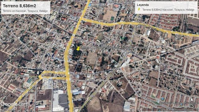 Terreno 8,636.20 m² en venta Uso comercial y habitacional con casa y bodega en Tizayuca Hidalgo