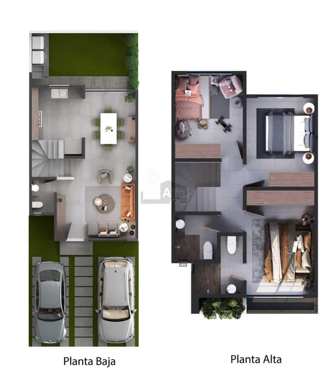 Venta de casas nueva en San Mateo Atenco, Residencial Esmeralda mod. PRATA