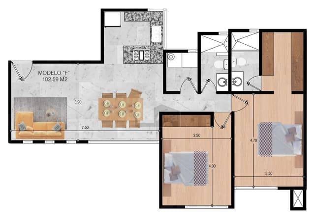 Departamentos en VENTA en colonia Jardín, San Luis Potosí