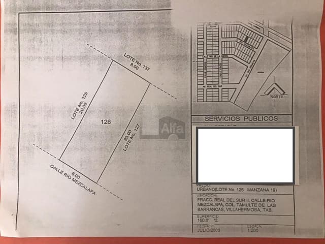 Terreno habitacional en venta en Real Del Sur, Centro, Tabasco