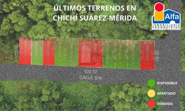 Terreno habitacional en venta en Chichi Suárez, Mérida, Yucatán