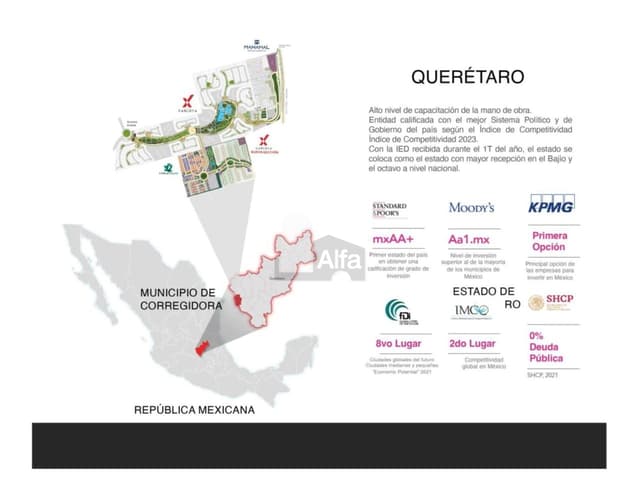 Terreno comercial en venta en Carlota Hacienda Vanegas, Corregidora, Querétaro