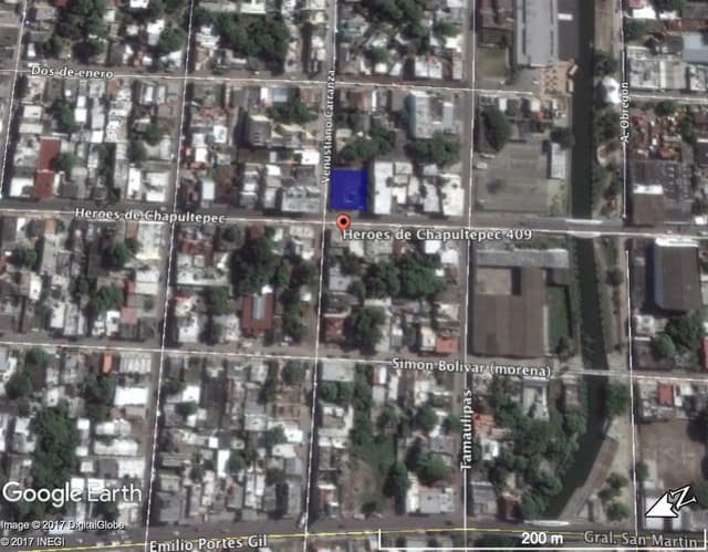 Terreno en renta en la Col. Tamaulipas
