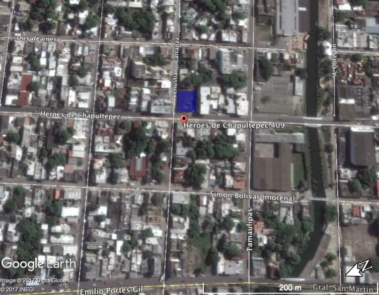 Terreno en renta en la Col. Tamaulipas