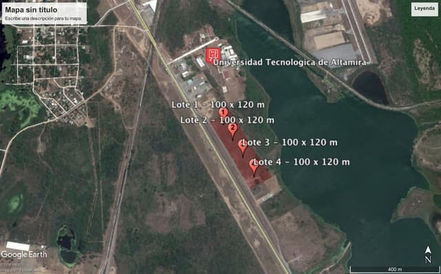 TERRENO INDUSTRIAL EN VENTA UBICADO FRENTE A CARRIL DE DESACELERACION EN BOULEVARD DE LOS RIOS, ALTAMIRA, TAMAULIPAS.