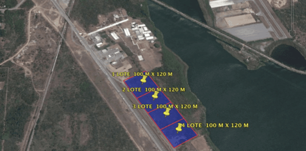 TERRENO INDUSTRIAL EN VENTA UBICADO FRENTE A CARRIL DE DESACELERACION EN BOULEVARD DE LOS RIOS, ALTAMIRA, TAMAULIPAS.