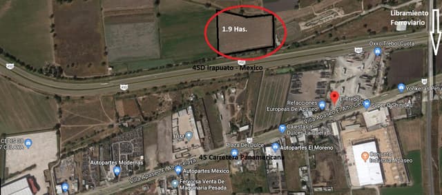 TERRENO CELAYA APASEO CARRETERA