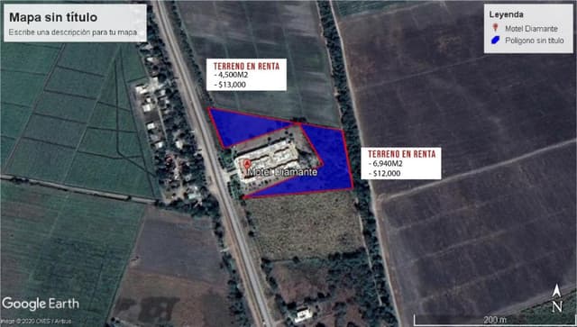 Terreno en renta en el Ejido San Agustín Ciudad Mante, Tamaulipas.