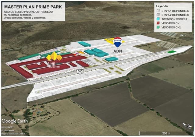 TERRENO INDUSTRIAL EN VENTA EN PARQUE INDUSTRIAL PRIME PARK QUERÉTARO ITV201201-VM
