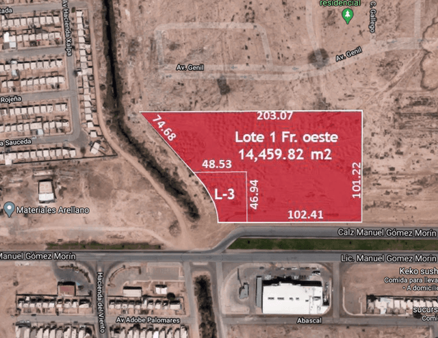 SE VENDE TERRENO COMERCIAL EN PACIFICA RESIDENCIAL 