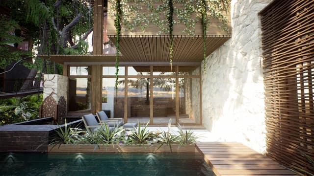 Jungle loft & pool apartment