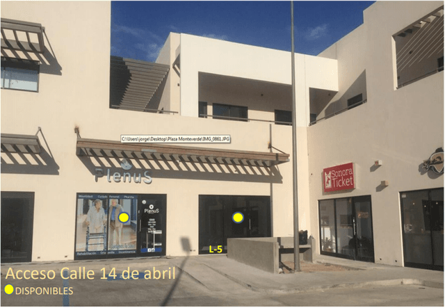 Local comercial en renta en Plaza Monteverde en colonia San Benito de Hermosillo, Sonora.