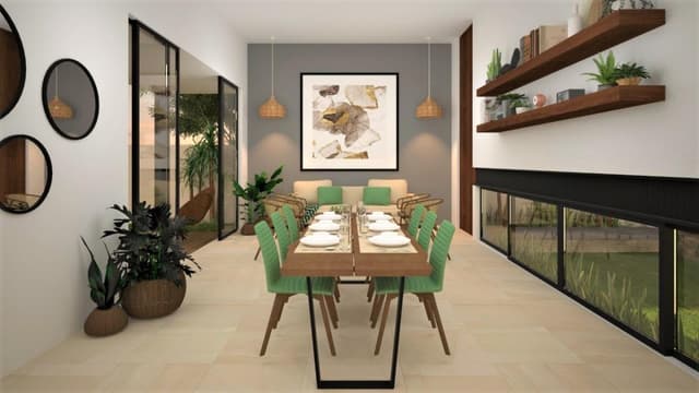 Chacté pre venta casa un piso modelo C Dzitya Mérida Yucatán