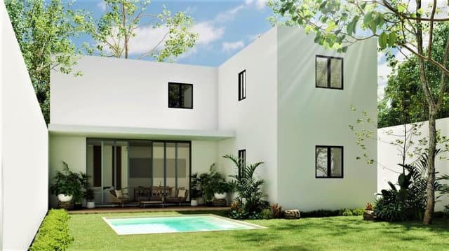 Chacté pre venta casa modelo B Dzitya Mérida Yucatán