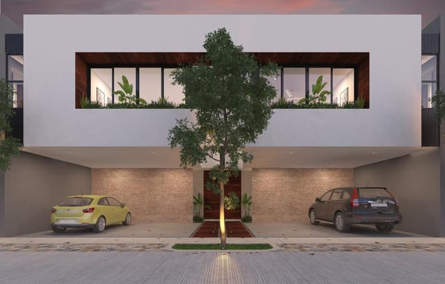 TOWNHOUSE PREMIUM 175 m2 en Residencial Ya'ax-Beh Conckal Yucatán.