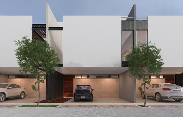 TOWNHOUSE PREMIUM Plus 194 m2 en Residencial Ya'ax-Beh Conckal Yucatán.