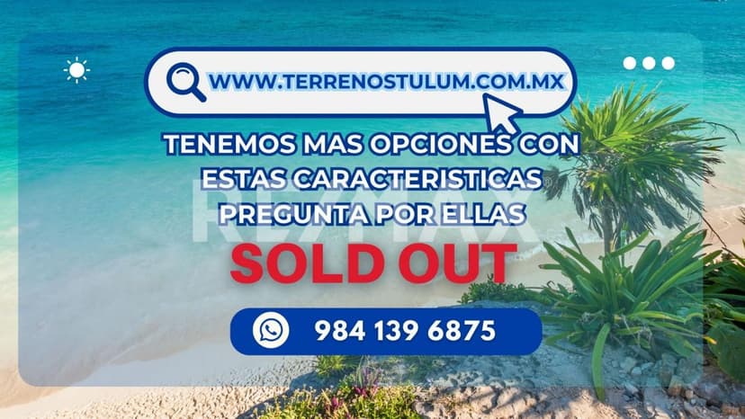 TERRENO EN TULUM DE LA REGION 15 MANZANA 163