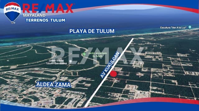 Oportunidad Terreno de 2500 m² Sobre Av Kukulcan a 3 Km de La Playa de Tulum
