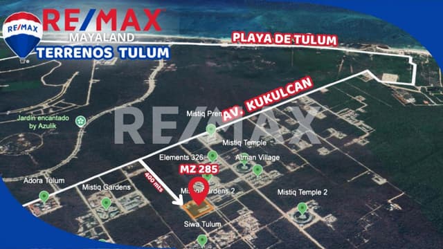 EN VENTA LOTES DE 828 M2  EN REGIÓN 15 A MENOS DE 1.5 KM DE LA PLAYA