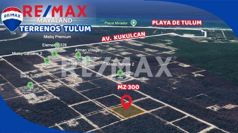 EN VENTA LOTE DE 820 M2 EN LA REGIÓN 15 DE TULUM