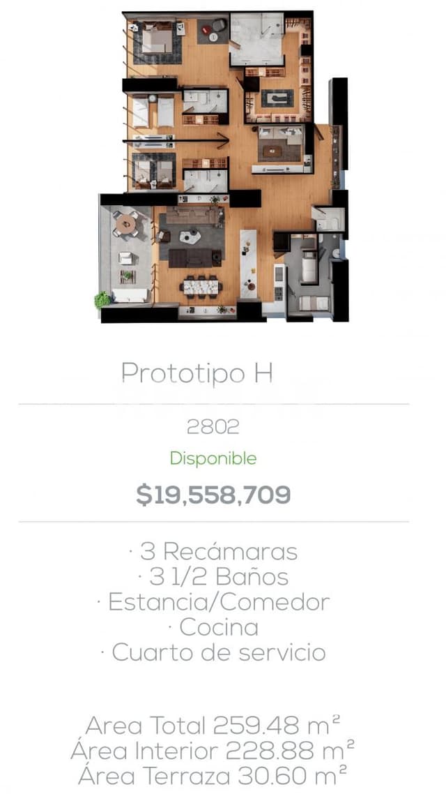DEPARTAMENTO EN VENTA EN ORIGINA SANTA FE