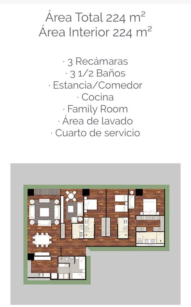 Departamento Venta Residencial El Bosque