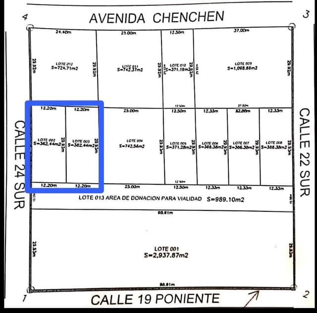 EN VENTA 2 TERRENOS JUNTOS EN ESQUINA REGION 15