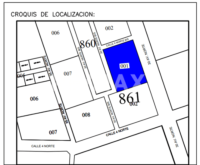 EN VENTA LOTES EN LA REGION 11, MANZANA 861