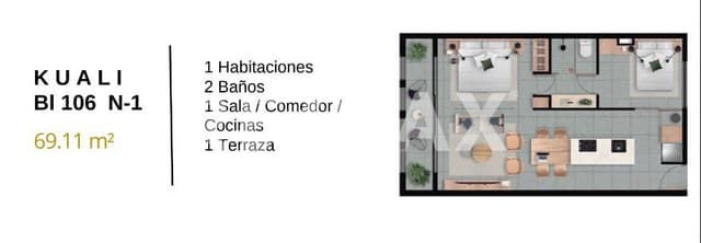 106 showroom 2 rec 2 baños