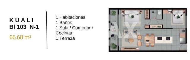 Depa 103  2 rec 1 baño