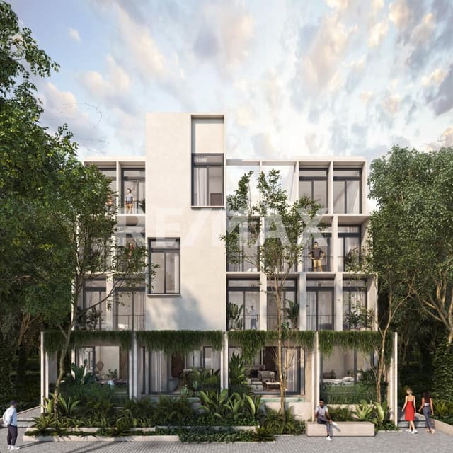 Green Urban departamento modelo Moss, 2 recámara en preventa en Temozón Norte