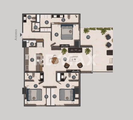 Preventa Aqua Living, departamentos de 3 habitaciónes, Aqua Avenue