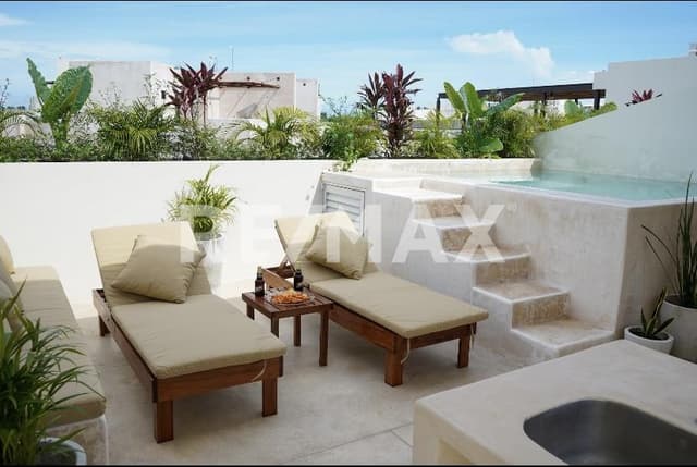 PENT HOUSE DE UNA RECÁMARA EN VENTA - TULUM - PLUNGE POOL